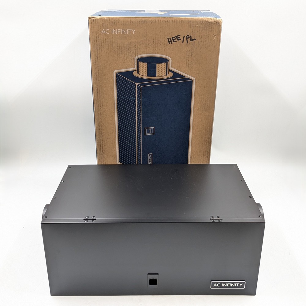 AC Infinity Inline Filter Box 4" w/ High Efficacy Filter (AC-AFB4) Black