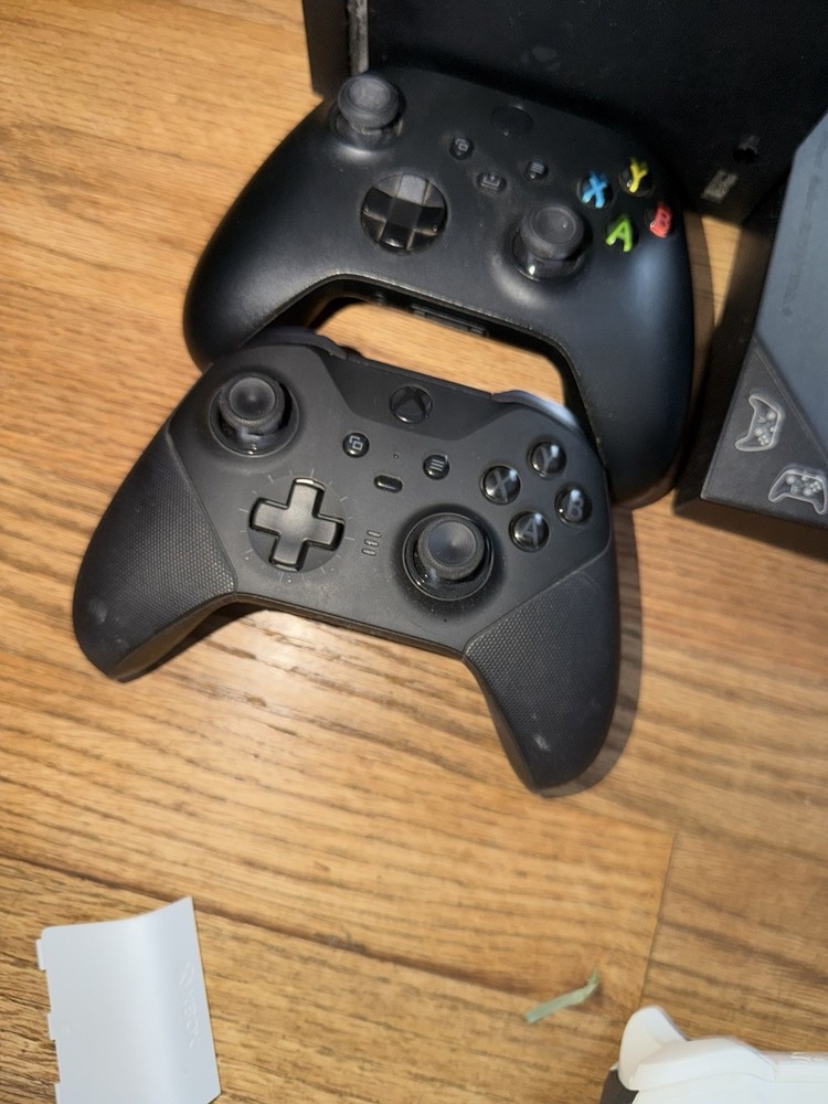 Xbox Console Bundle with Controllers, Headset, Charging Dock, and Cables