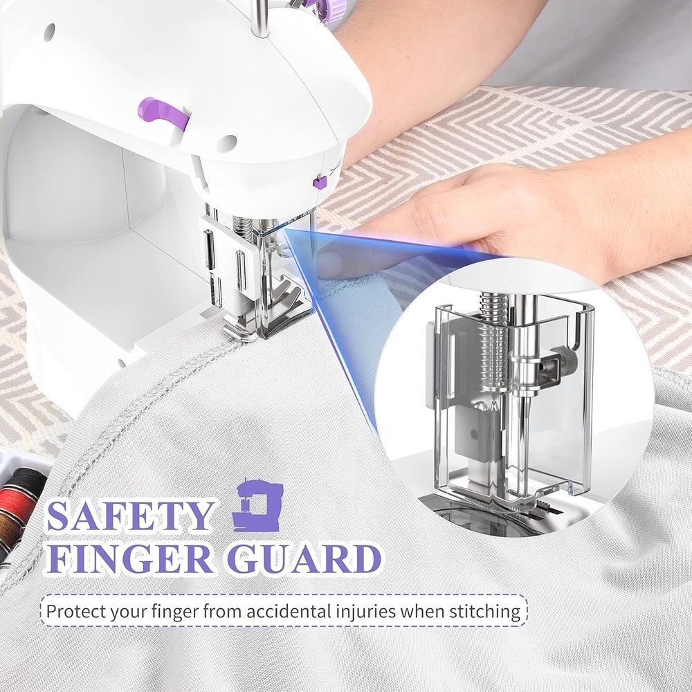 Compact Sewing Machine for Beginners with Complete Sewing Kit & Safety Features