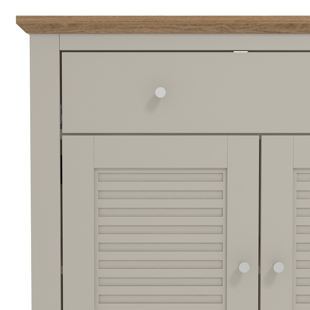 HOMCOM 2-Door & Drawer Sideboard - Modern Adjustable Shelf Cabinet