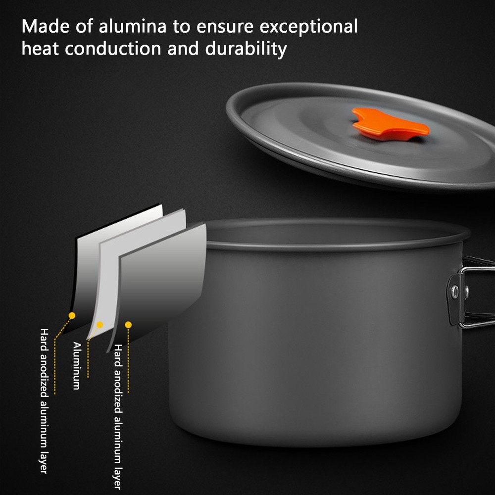 Portable 4-Person Camping Cookware Set SSBU