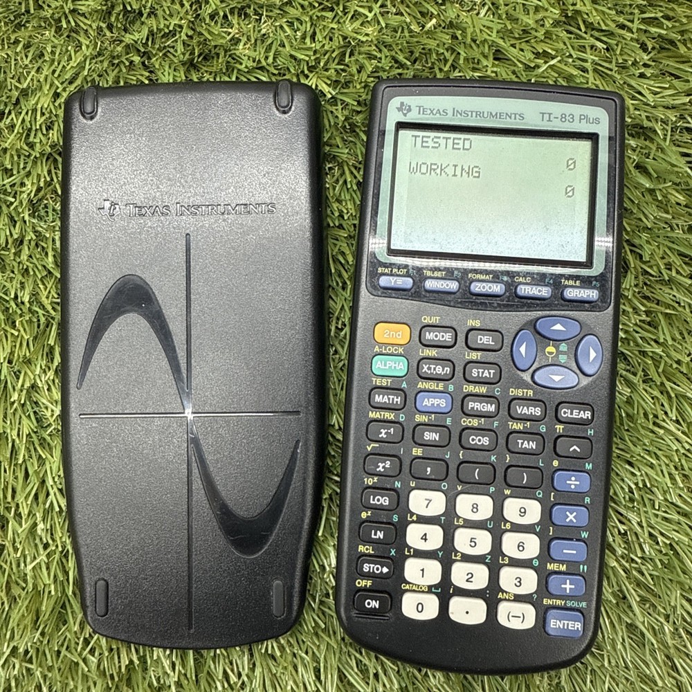 Texas Instruments TI-83 Plus Graphing Calculator Cover Exc Working Condition