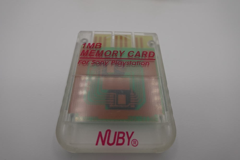 PlayStation one memory card Nuby 1 Mb 15 Blocks Translucent