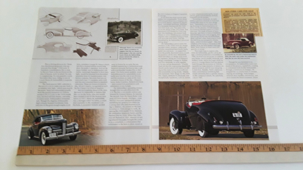 1940 NASH AMBASSADOR EIGHT SPECIAL ORIGINAL 2007 ARTICLE