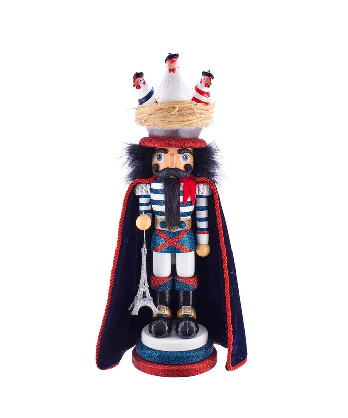 17.5" Hollywood Nutcrackers™ Three French Hens Nutcracker HA0465 w