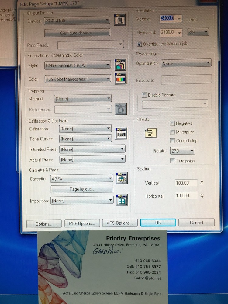 Screen CTP Global Graphics Rip