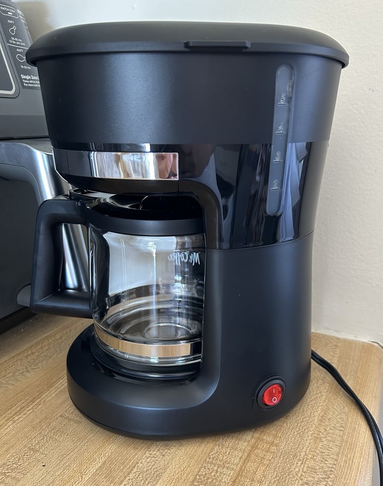 Mr. Coffee Black 5-Cup Switch Coffee Maker Small Drip Coffee Machine Black