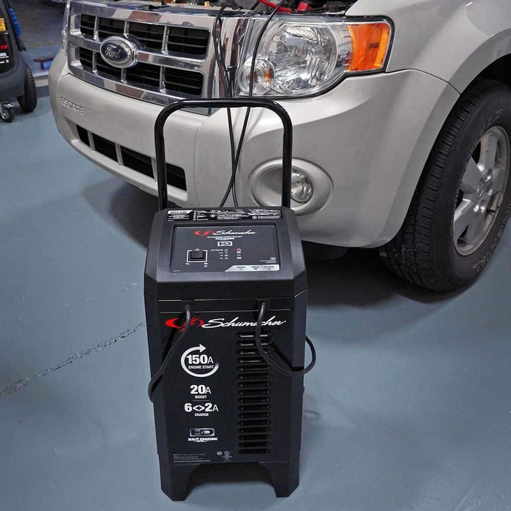 Wheeled Automatic 150A Wheeled Car Battery Charger Engine Starter 12V 20A Boost