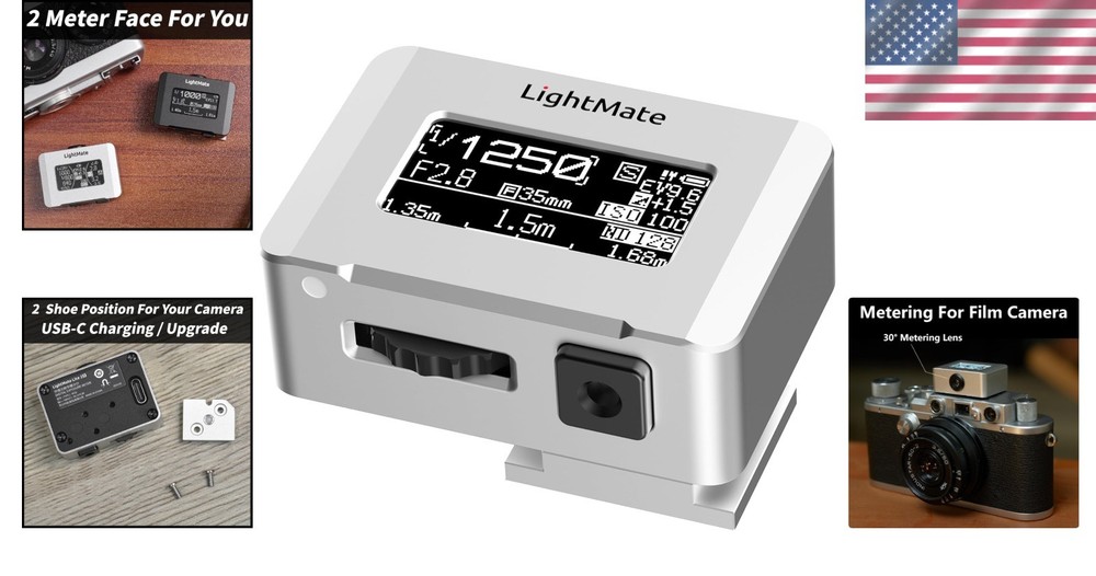 Rechargeable 20H Battery Light Meter