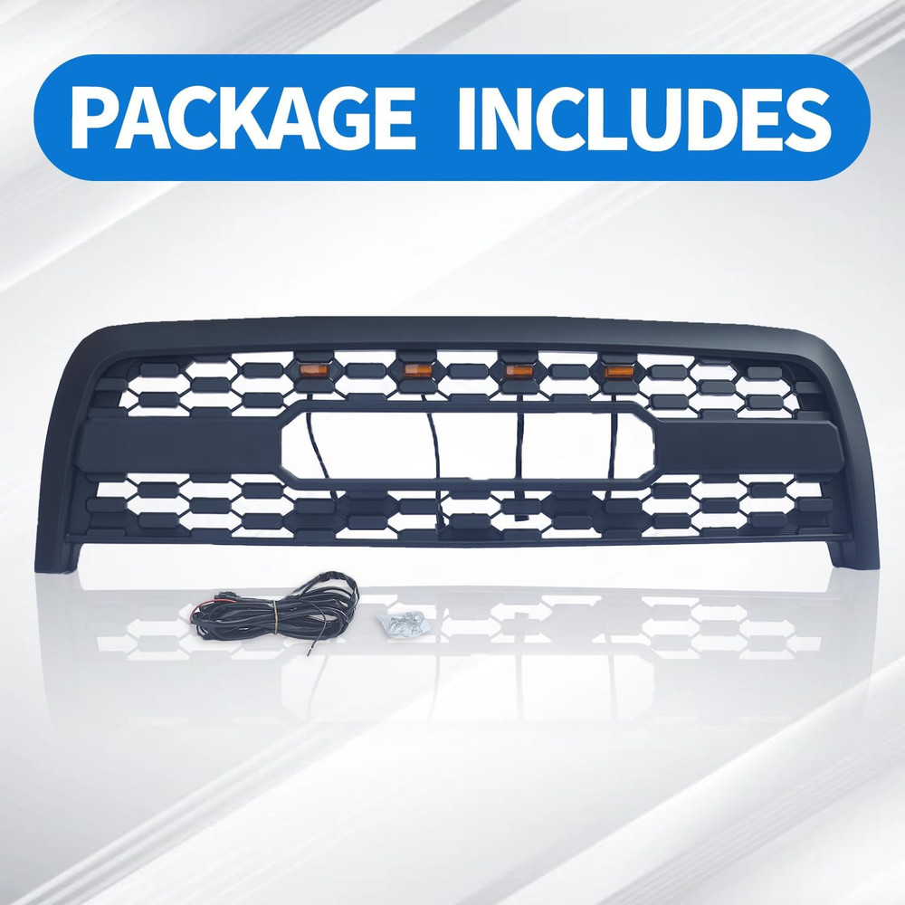Front Grill for Tundra 2003 2004 2005 2006, Front Mesh Replacement Bumper Honeyc