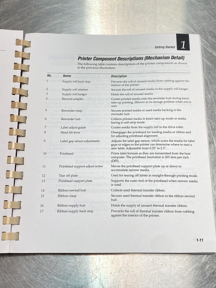 Intermec 4100 Bar Code Label Printer - Users Guide /Service Manual / Book