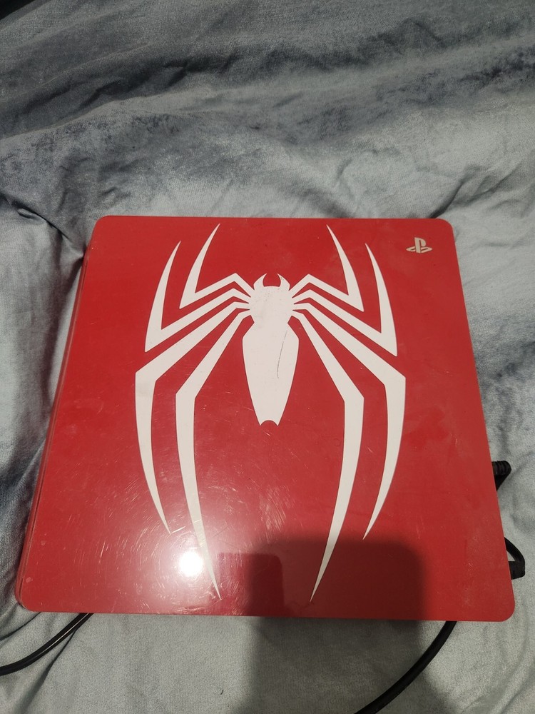 ps4 console slim spiderman console
