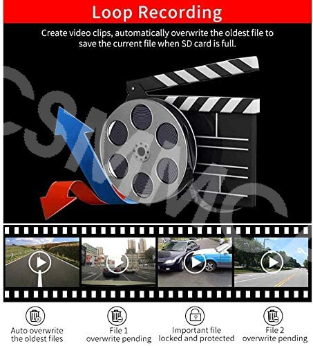 Car DVR Dash Cam Front Camera G-Sensor Recorder 2 in Video Night Vision