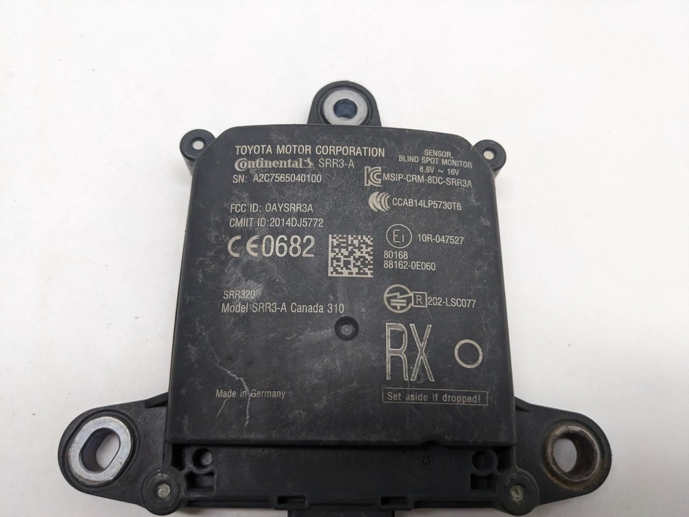 Lexus RX350 Blind Spot Sensor Radar Module 2016 - 2019 88162-0E060