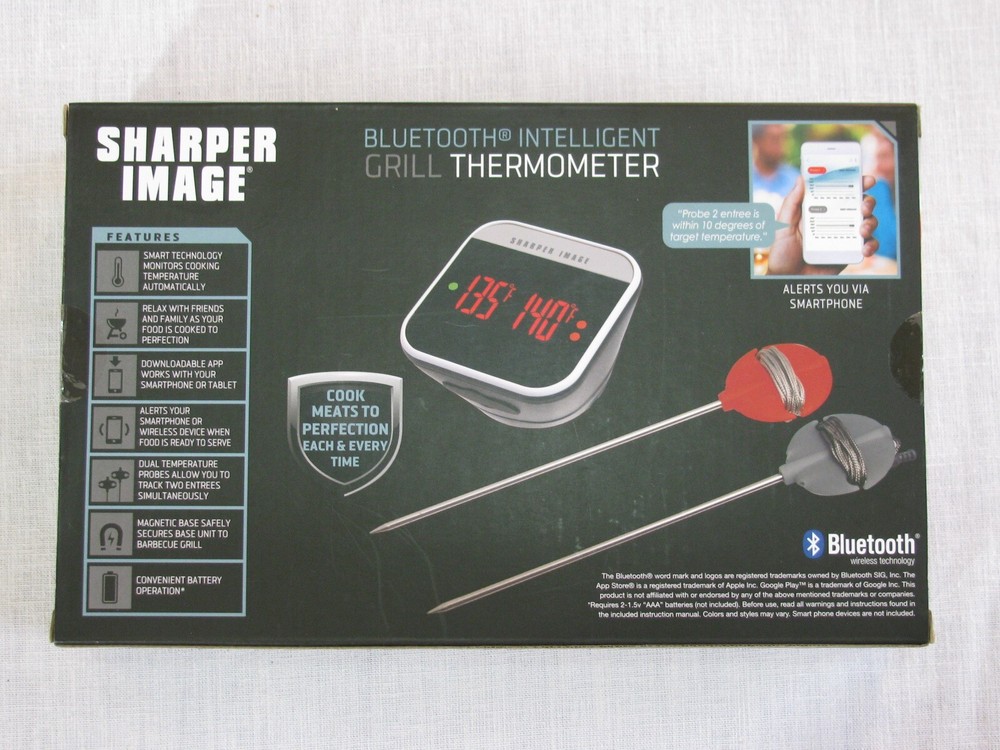 NEW Sharper Image Bluetooth Intelligent Grill Thermometer rr
