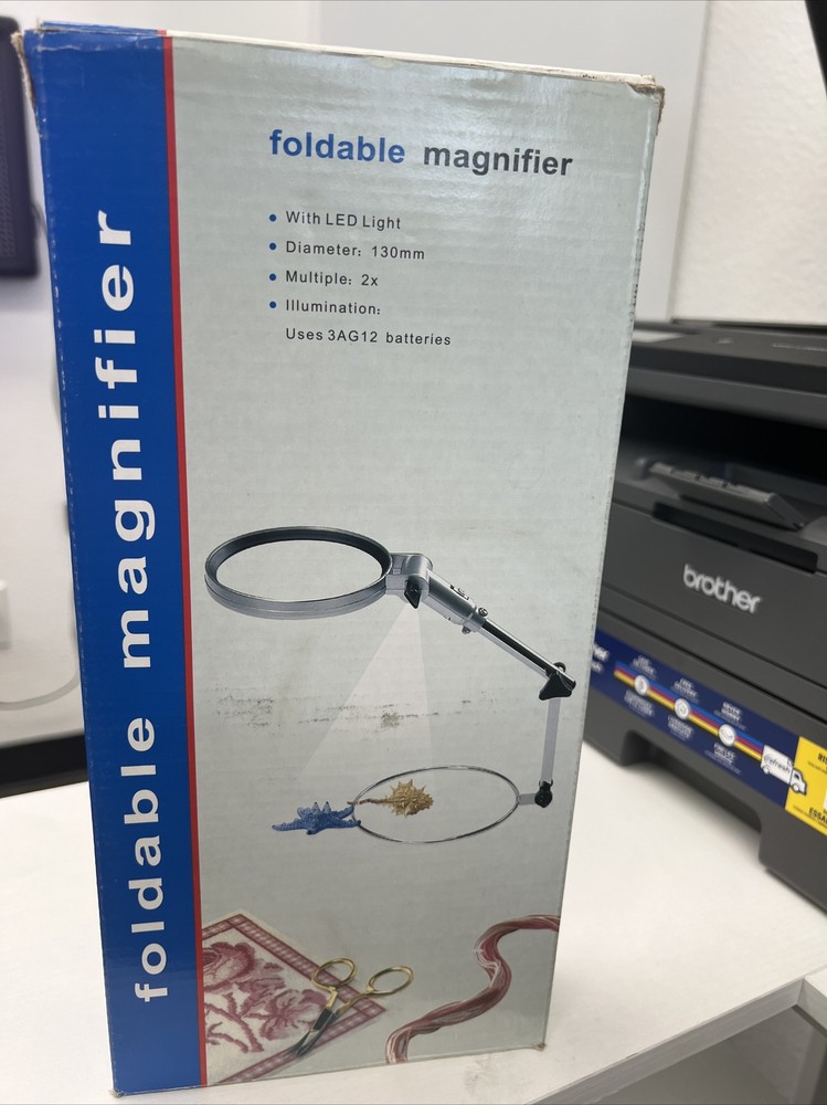 Magnifer Light LED Light ,Dia.130 mm,Multiple 2x, P3 International Foldable