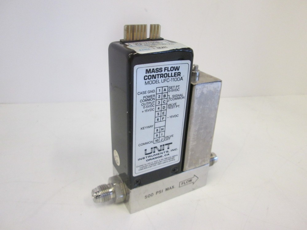 Unit Instruments, UFC-1100A, Mass Flow Controller, 1 SLPM, NH3, Used