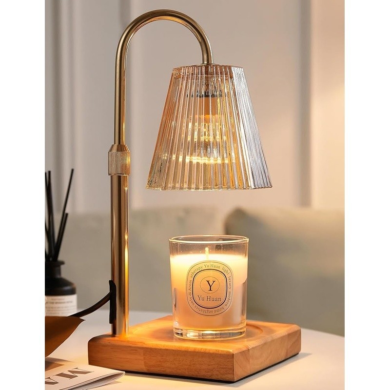 Candle Warmer Lamp Dimmer Timer Adjustable Height Eco-Friendly Aromatherapy New