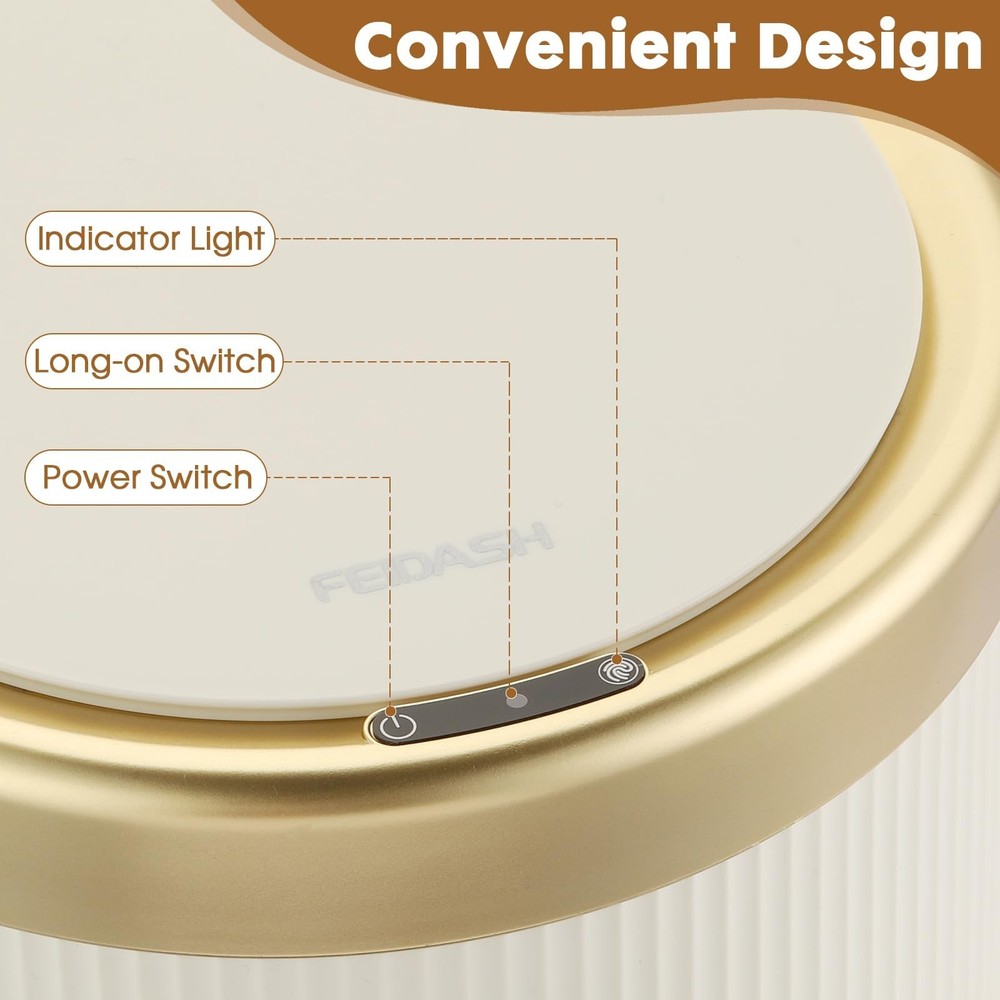 Automatic Motion Sensor Bathroom Trash Can with Lid, 2.8 Gallon Touchless Tra...