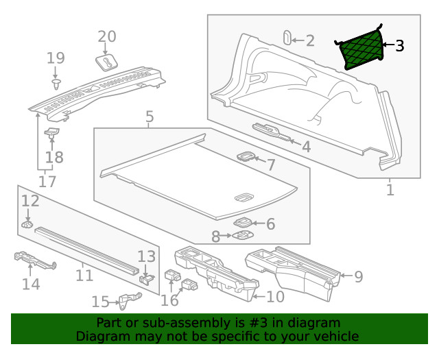 Genuine GM Net 39023213