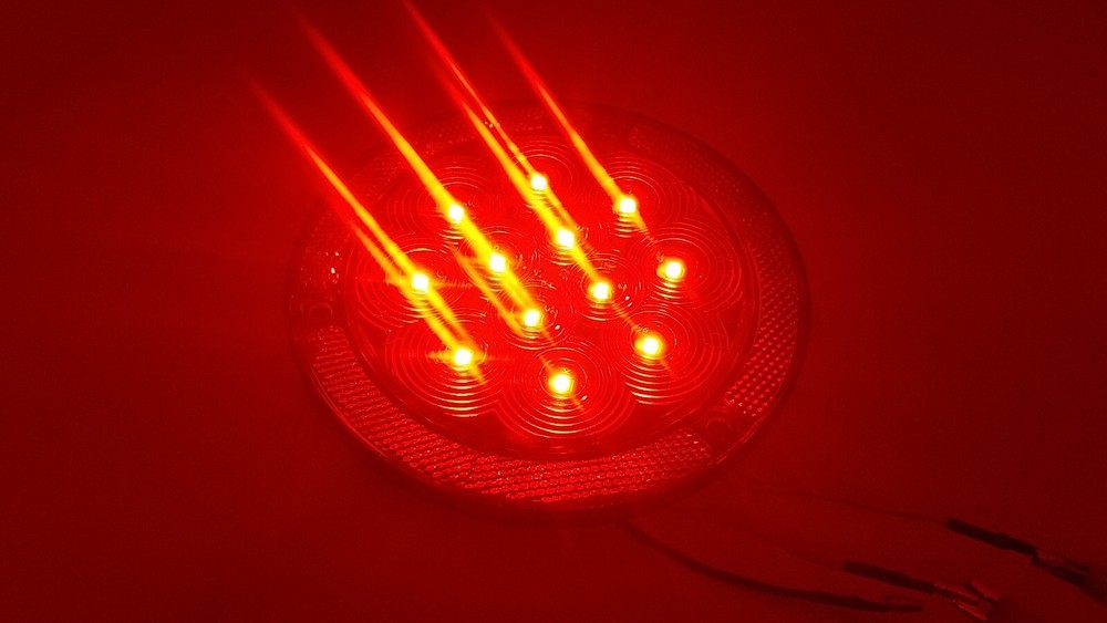 Jammy, Flat 4” Round LED Surface Mount Stop/Tail/Turn Light with Reflector