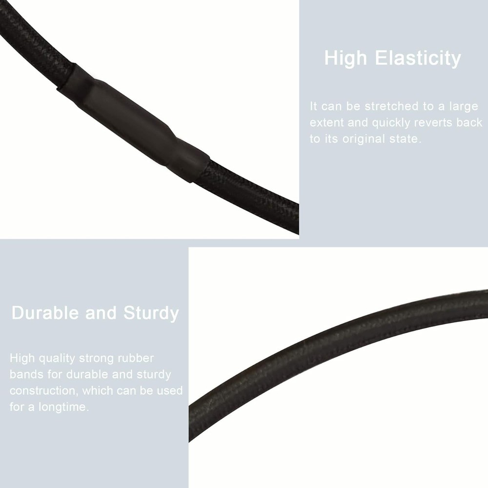 Universal Elastic Bands Replacement for Microphone Shock Mount Mic black