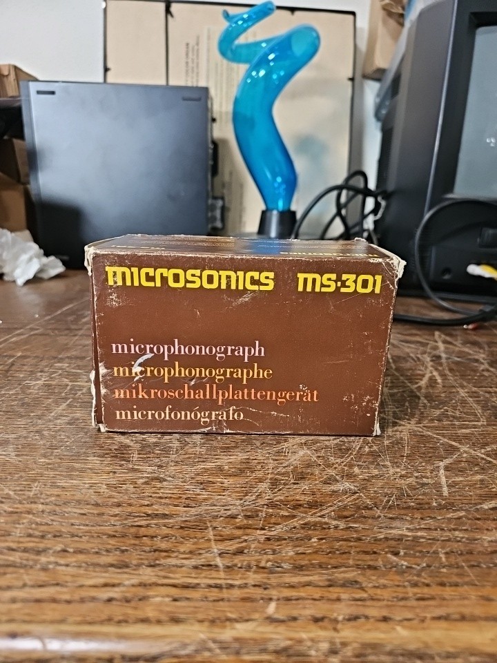 Microsonics MS-301 Mini Player Vintage Microphonograph
