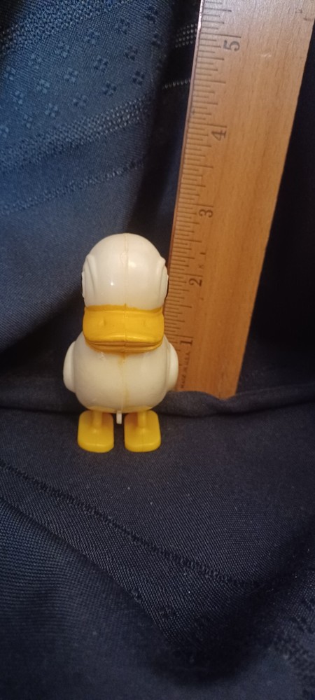 Vintage Primitive Celluloid Ramp Walking Pull Toy Duck