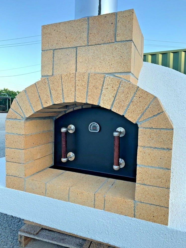 Wood Fired Pizza Oven - 43" Fire Brick Oven - 6" insulation