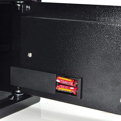 SereneLife Fingerprint Electronic Safe Box Security Box, Includes Keys