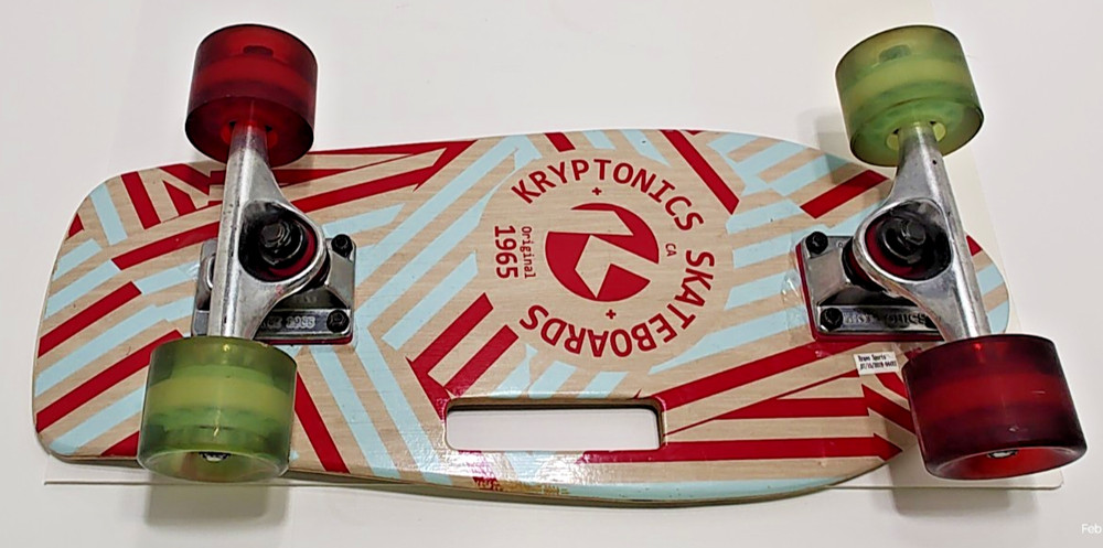 1999 KRYPTONICS 19" Stubby Cruiser Skateboard Board w/ Handle
