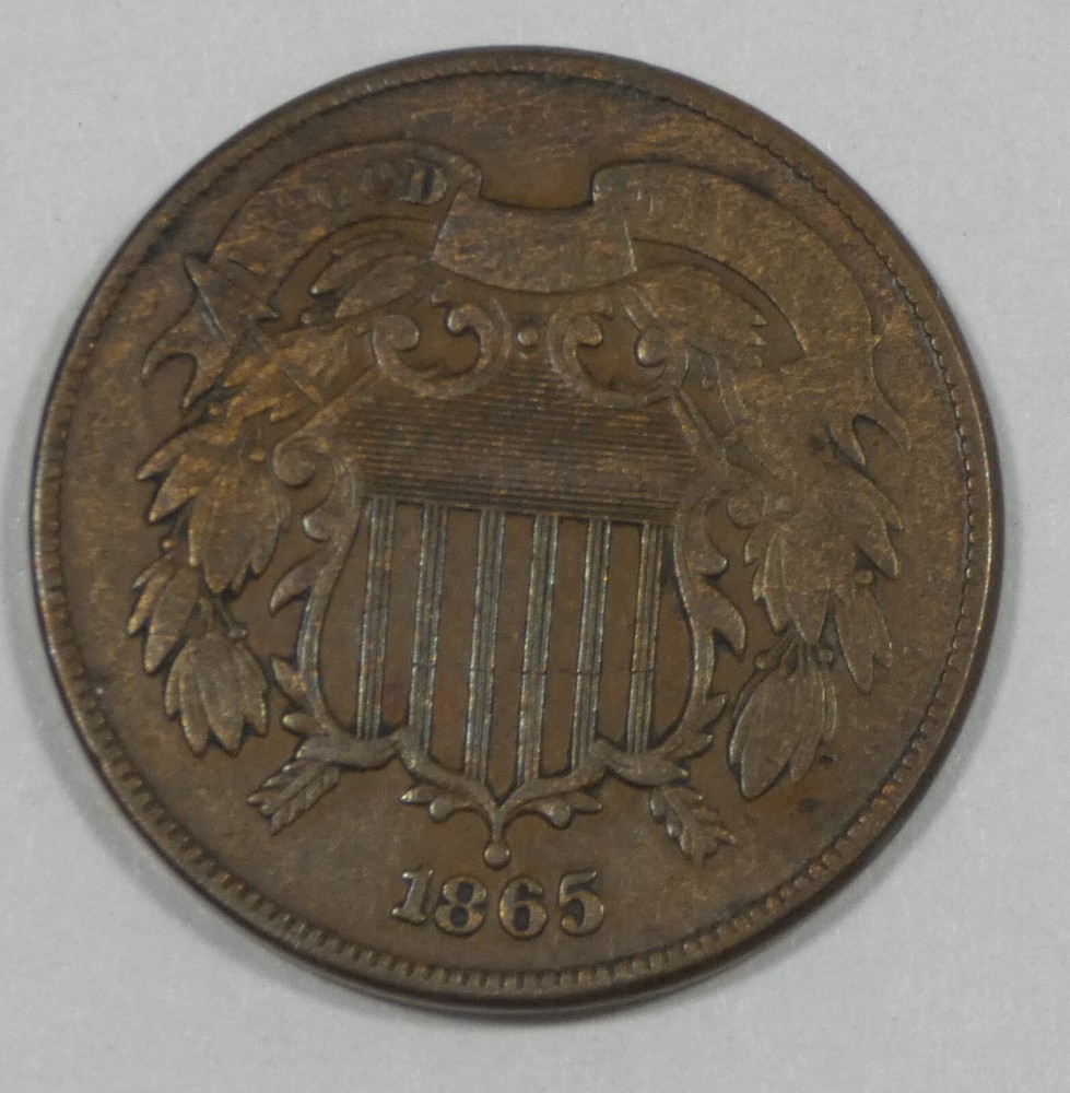 1865 Two-Cent Piece VERY FINE 2-Cents