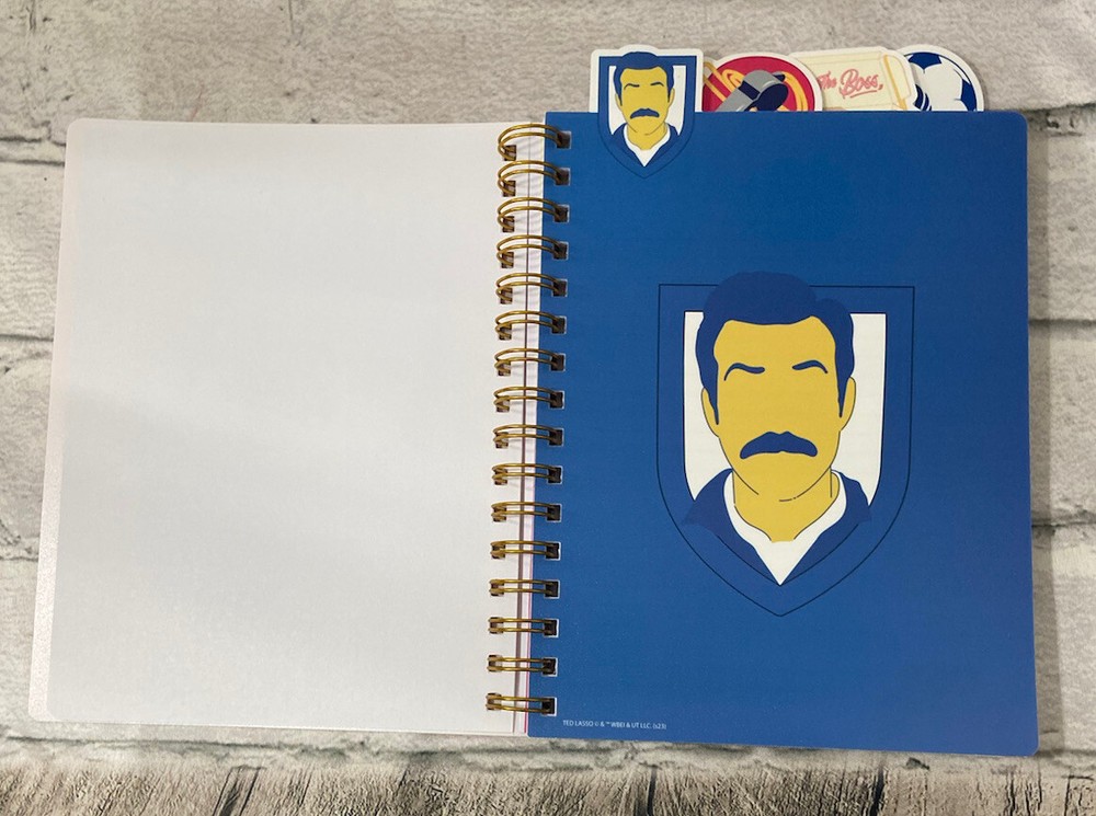 Ted Lasso Biscuits With The Boss 4 Tab Journal Notebook 96 Sheets
