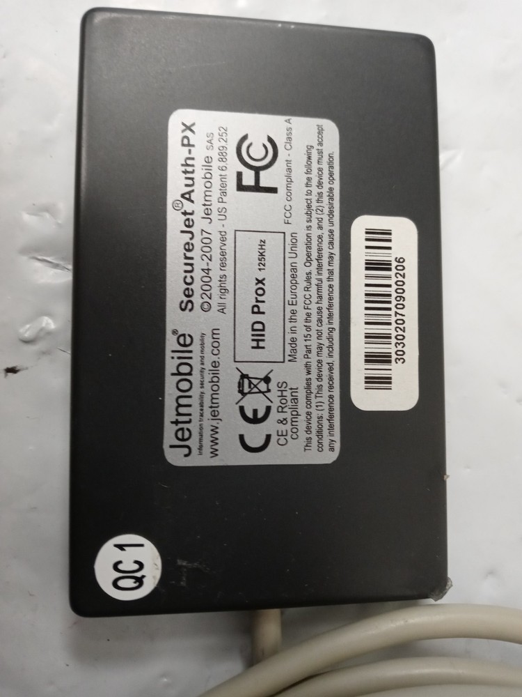 Jetmobile SAS SecureJet Auth-PX card reader- SJPX015U