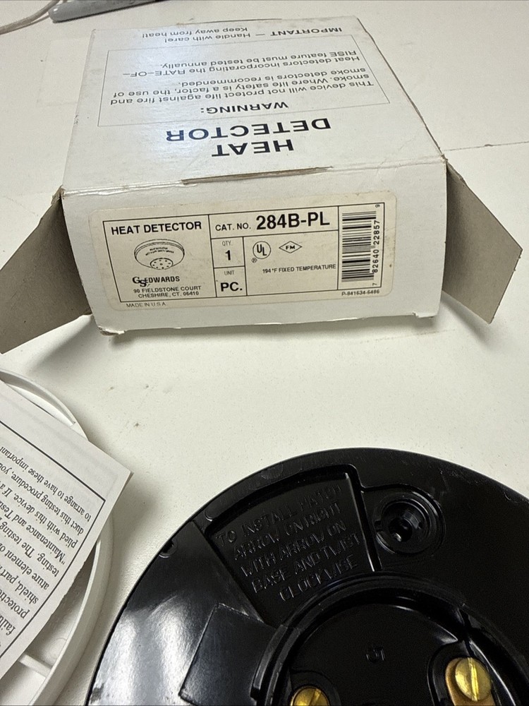 Edwards 284B-PL Heat Detector 194 Fixed