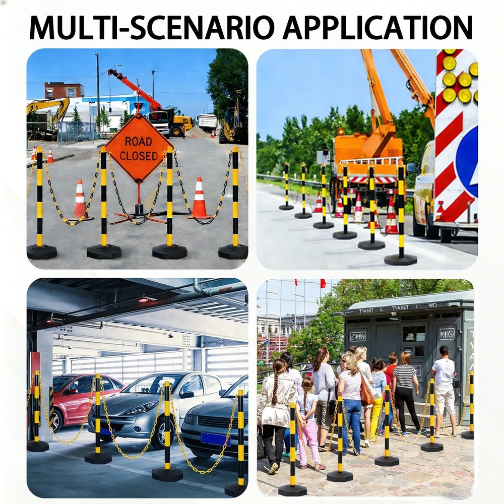 Adjustable Traffic Delineator Post Cones,30Pack 34 Inch