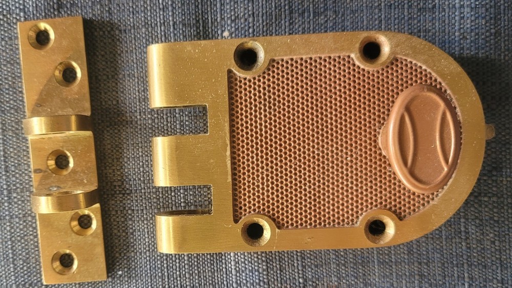 Surface Mount Deadlock Jimmy Resistant Brass Lock Works