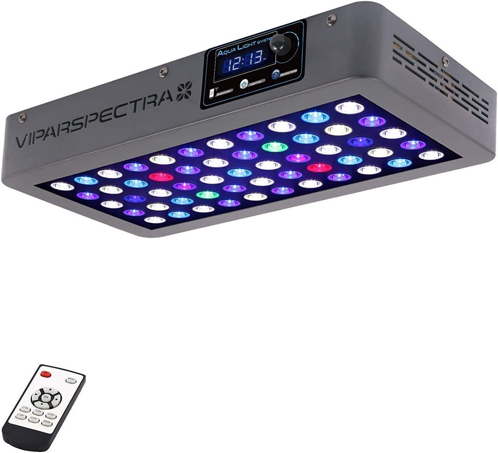 VIPARSPECTRA Timer Control 165W LED Aquarium Light Full Spectrum for Reef&Fish