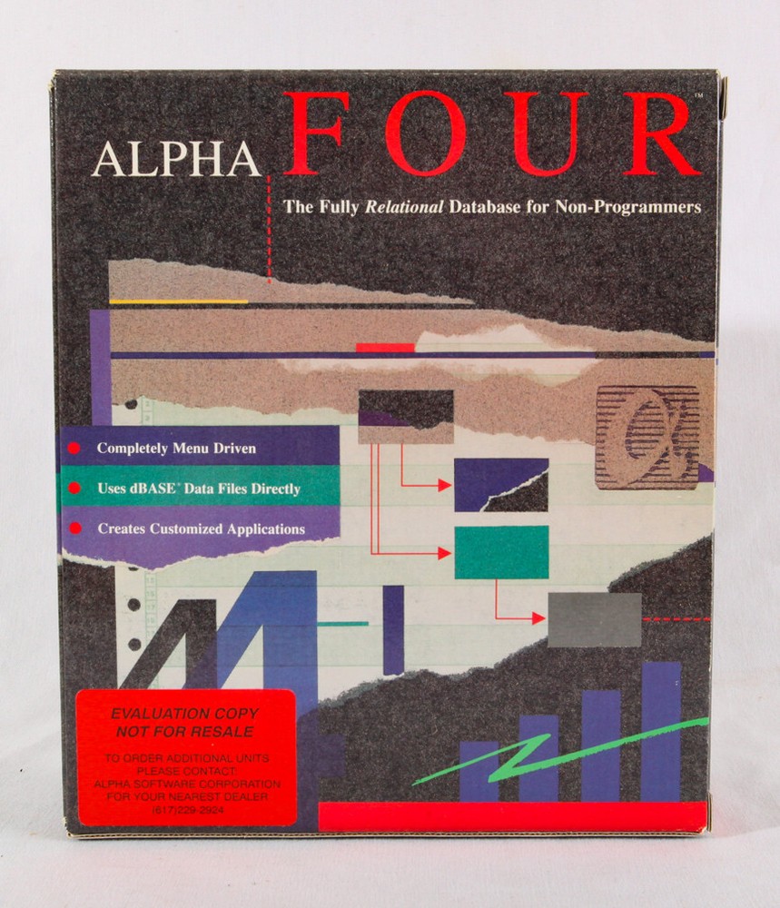 Alpha Four, Evaluation Copy, 2 Books and Software in Case