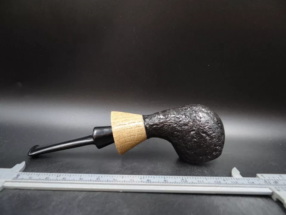 TURKIEWICZ BLACK OAK (MORTA) HAND MADE RHODESIAN PIPE 02