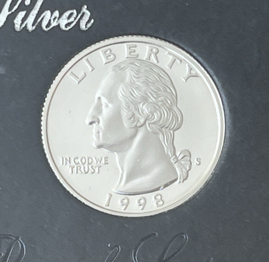 1998-S U.S. Mint Silver Proof Set [5 Coins]