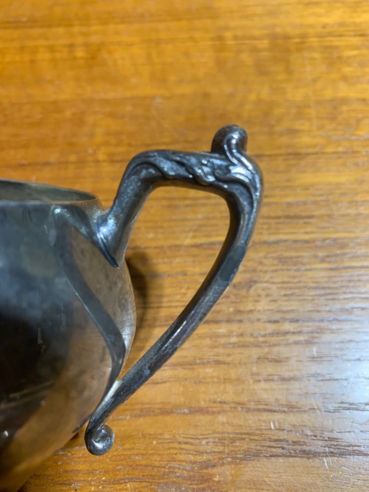 Vintage Sheffield Silver on Copper Crown & Shield Marked Creamer
