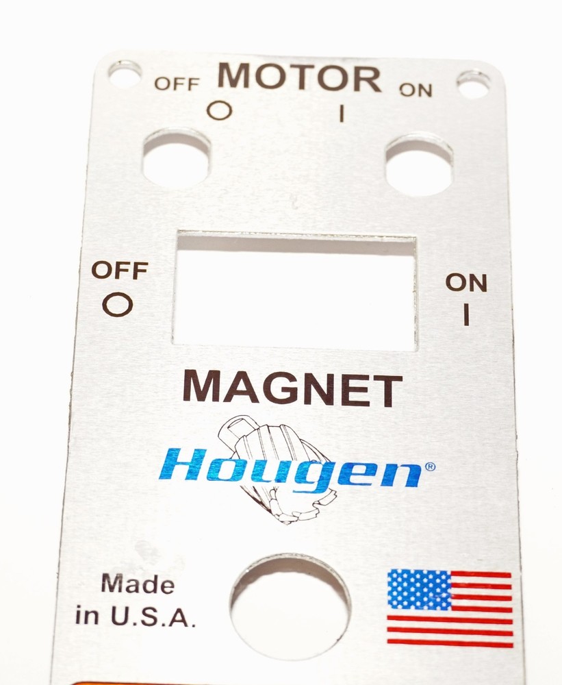 Hougen 04876 Control Panel Faceplate HMD904 Magnetic Drill Older Revised