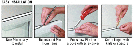 Medium Density Window Pile - 1,100' Roll .200 Pile Height; .187 Backing Width