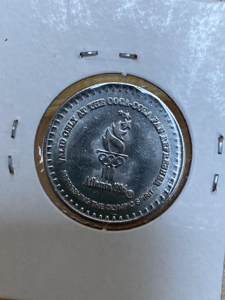 1996 Atlanta Olympic Coca Cola Good for One Vend Token