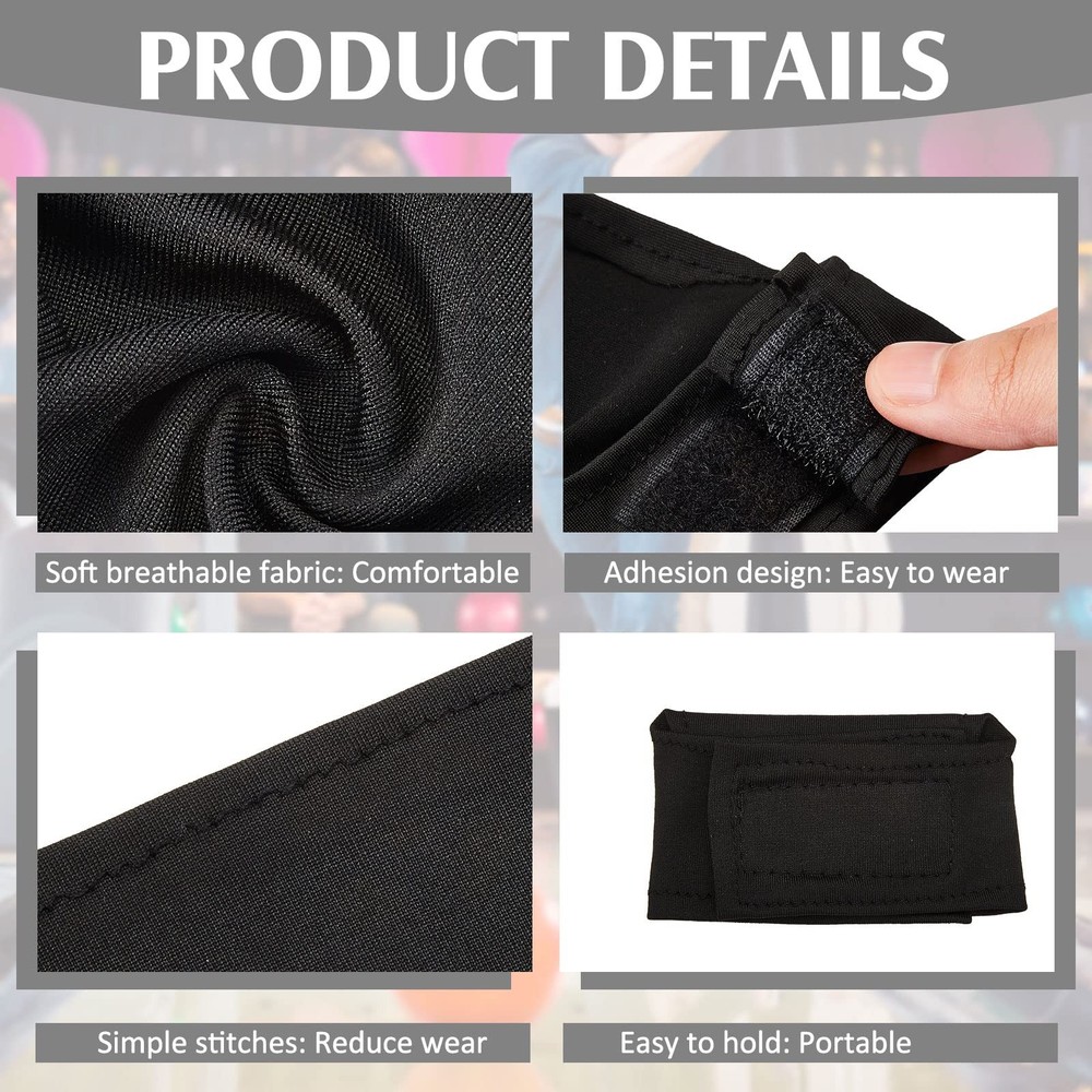 6 Pcs Bowling Thumb Saver Protector Compact and Lightweight One Size, Black