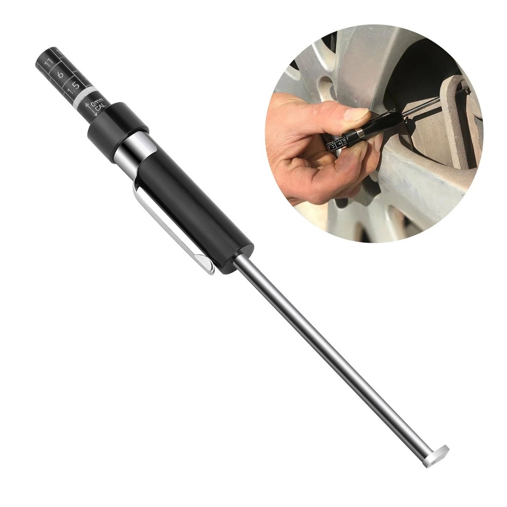 Brake Pad Clearance Gauge with Visual Scale Tool for 6mm Base Plate Vehicles