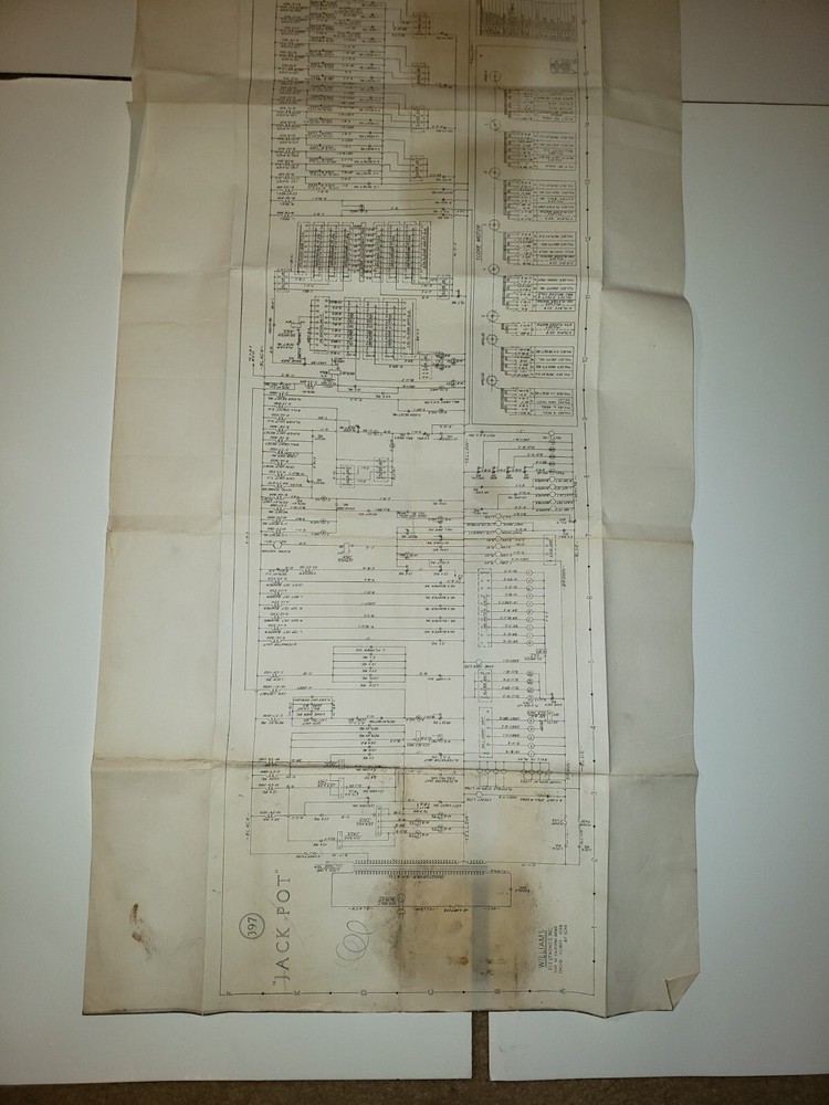 Williams JACKPOT Pinball Schematic