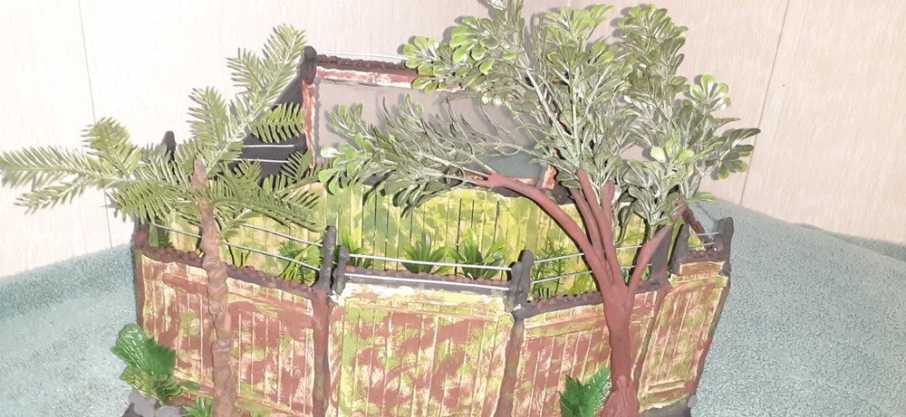 Custom Jurassic Dinosaur Gate Paddock Display DIORAMA Only