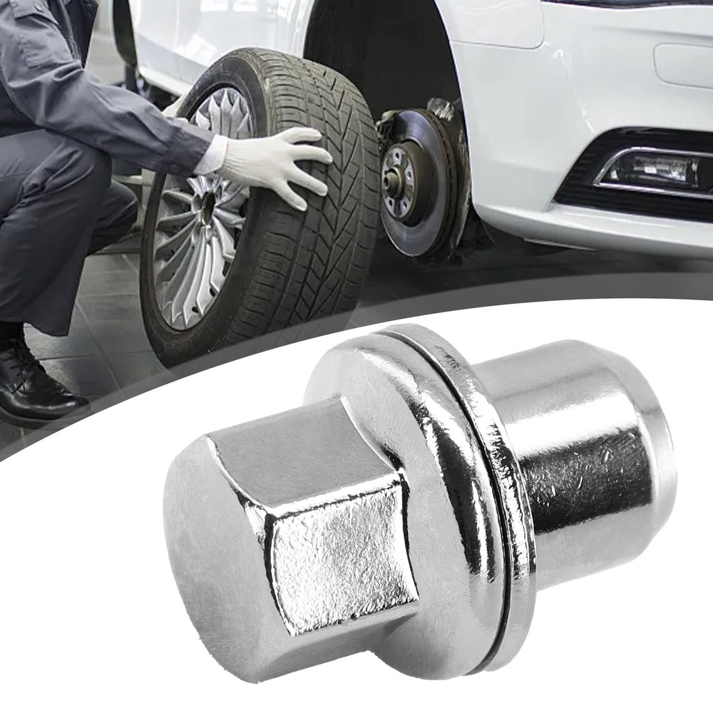 Car Wheel Nut High Quality Practical Silver Solid Design 22mm Brand New